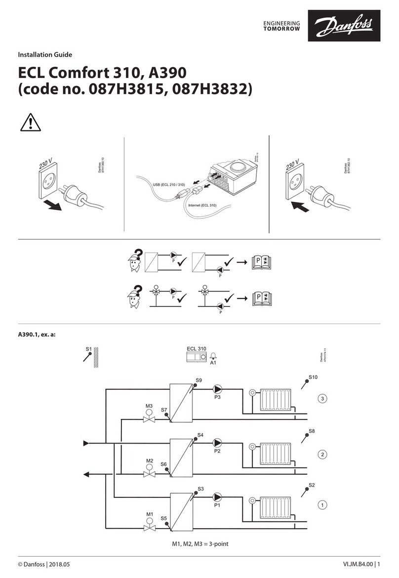 Danfoss ECL Comfort 310 User manual