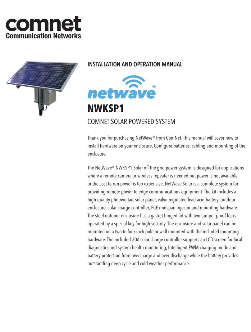 Comnet Netwave NWKSP1 Installation and operation manual