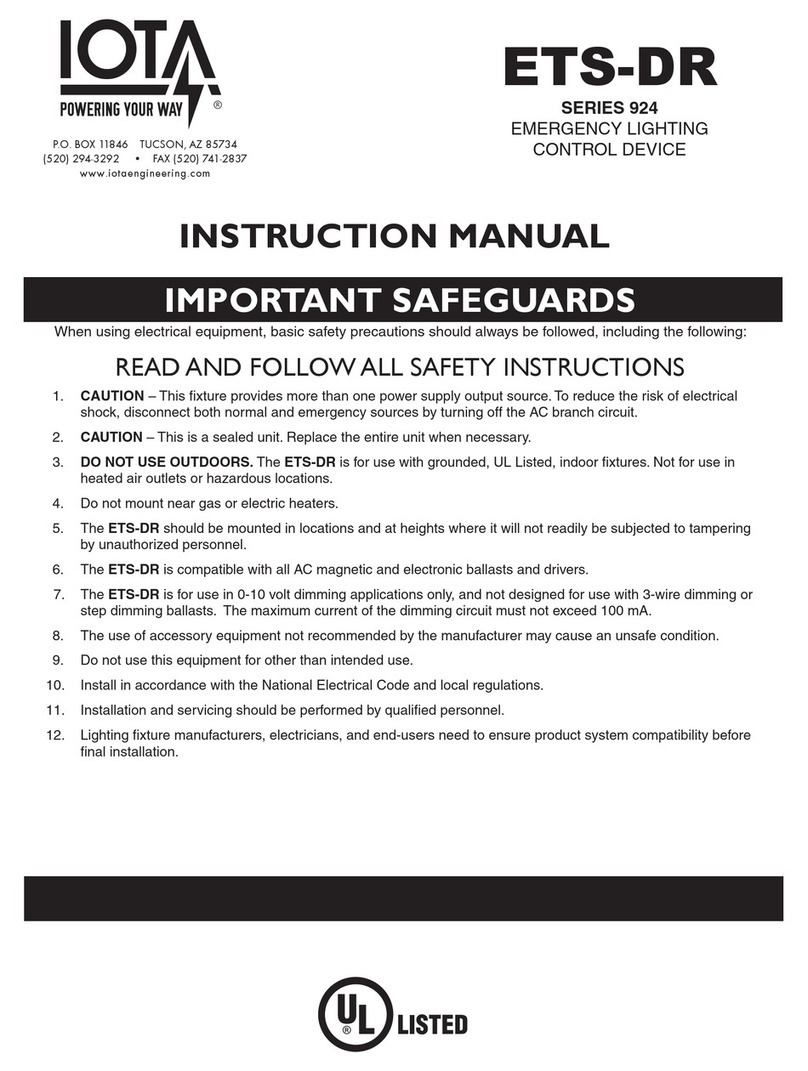 IOTA 924 Series User manual