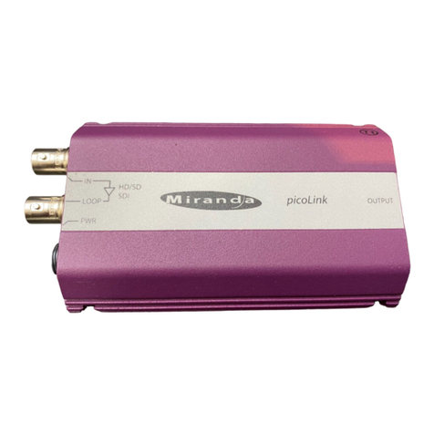Miranda picoLink Series Guide to installation and operation