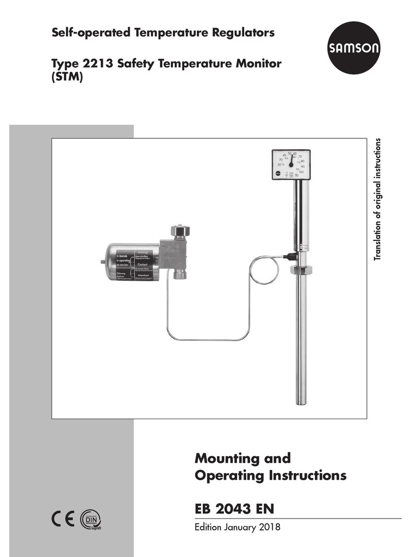 Samson 2213 Mounting and operating instructions