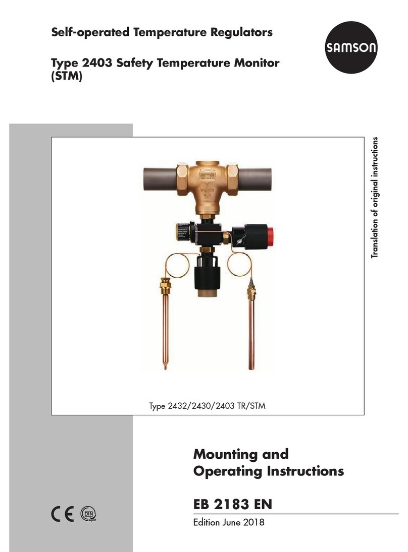 Samson 2432 Mounting and operating instructions Samson 2432 Mounting and operating instructions