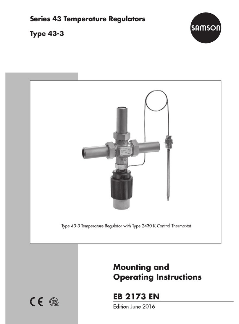 Samson series 43 Mounting and operating instructions Samson series 43 Mounting and operating instructions