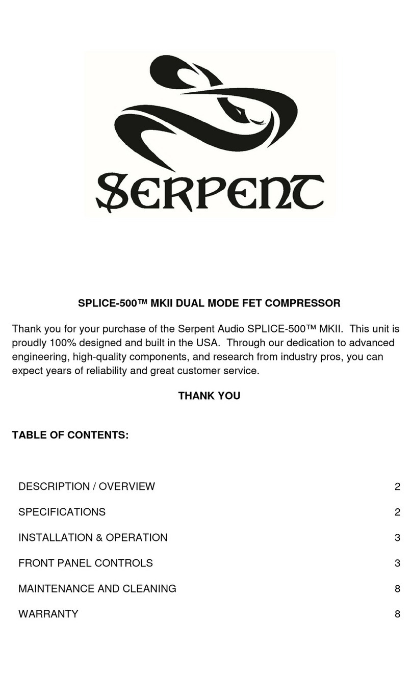 Serpent SPLICE-500 MKII manual