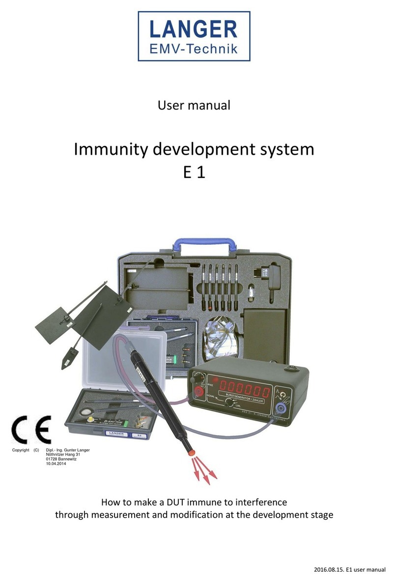 LANGER EMV-Technik E 1 User manual