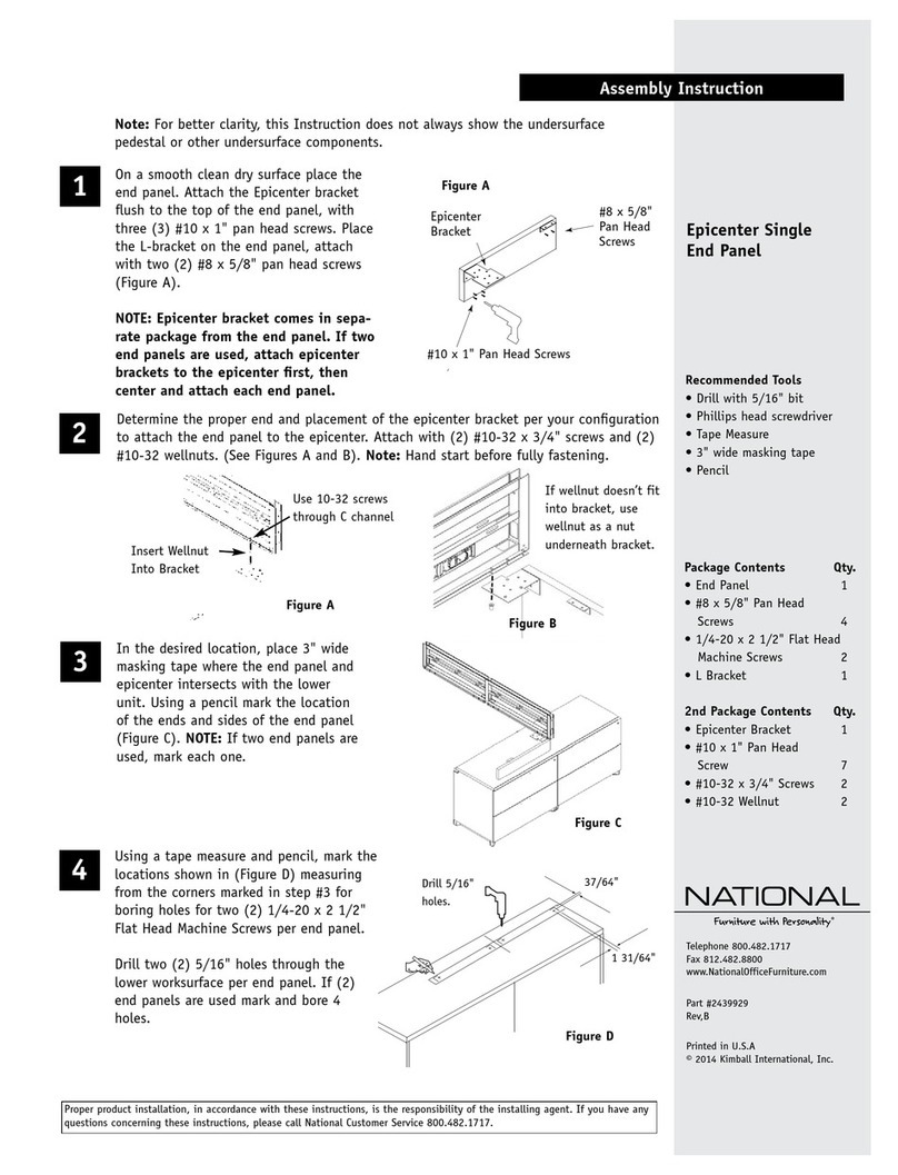 National Epicenter Single End Panel User manual National Epicenter Single End Panel User manual