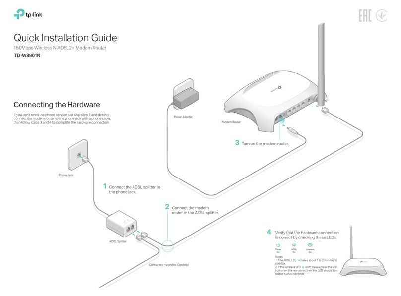 TP-Link TD-W8901N User manual