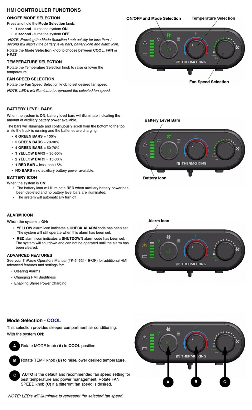 Thermo King TriPac E Driver Operating Instructions
