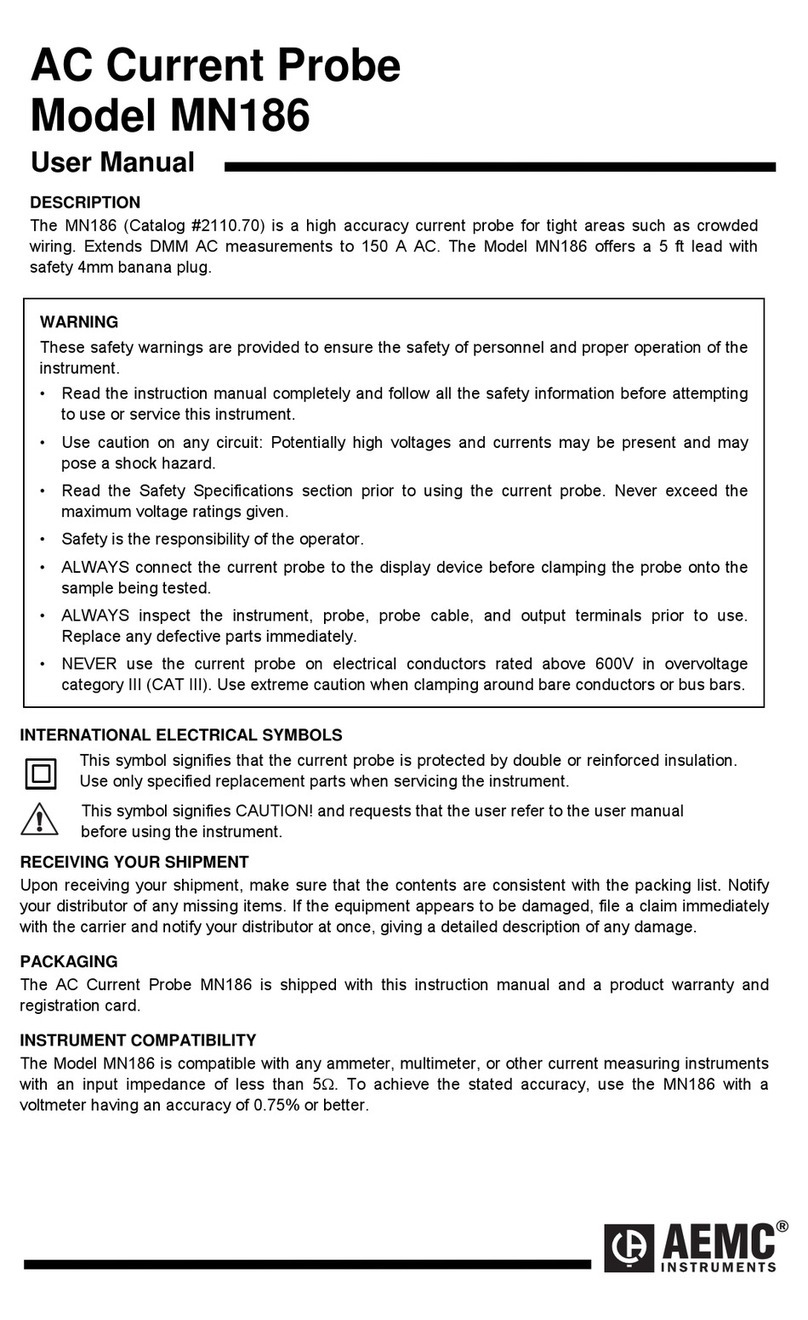 AEMC MN186 User manual