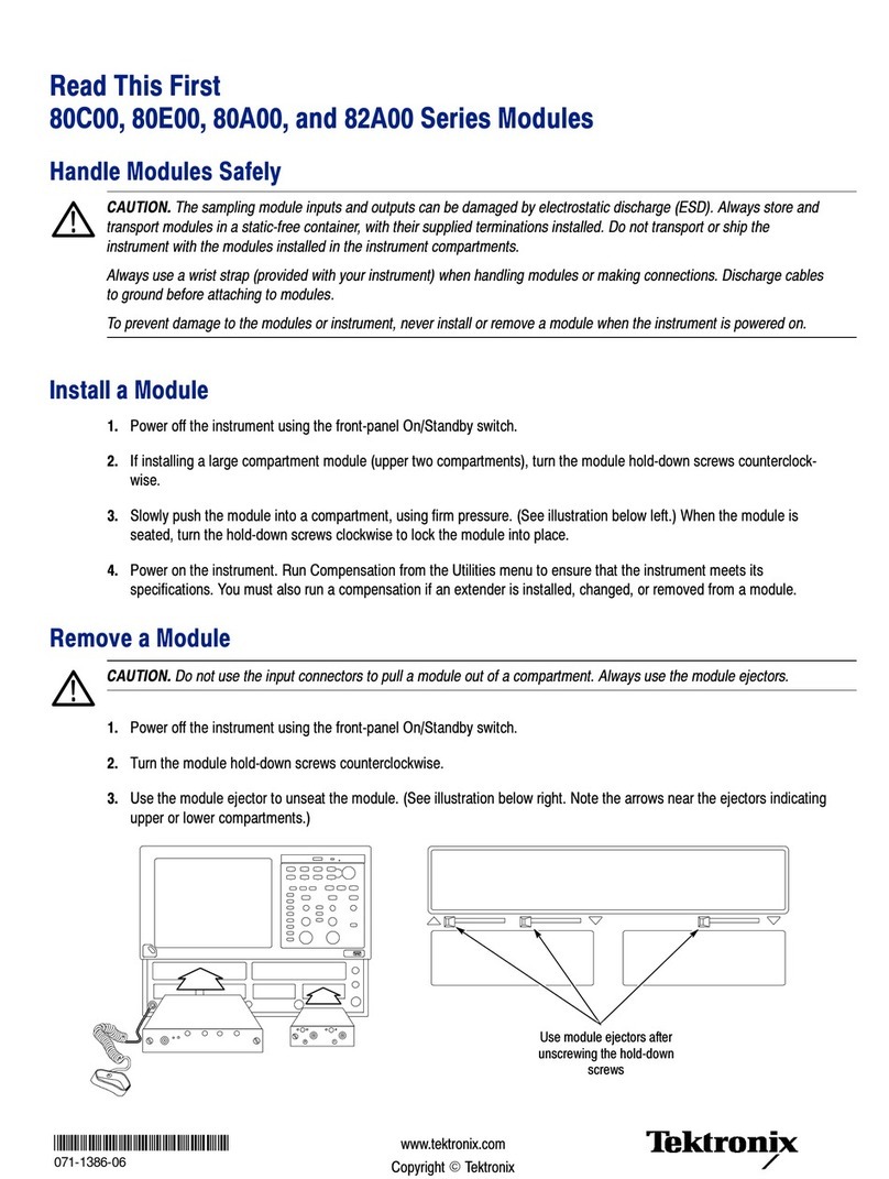 Tektronix 80C11 User manual