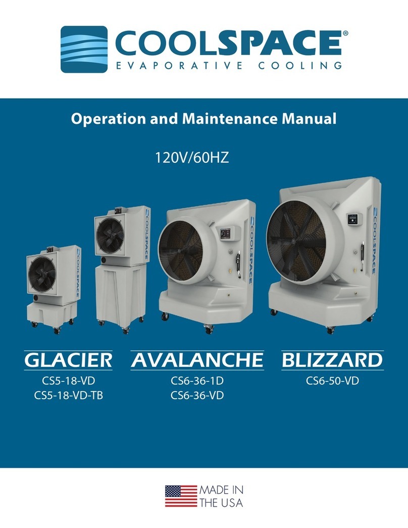 CoolSpace Glacier  CS5-18-VD User manual