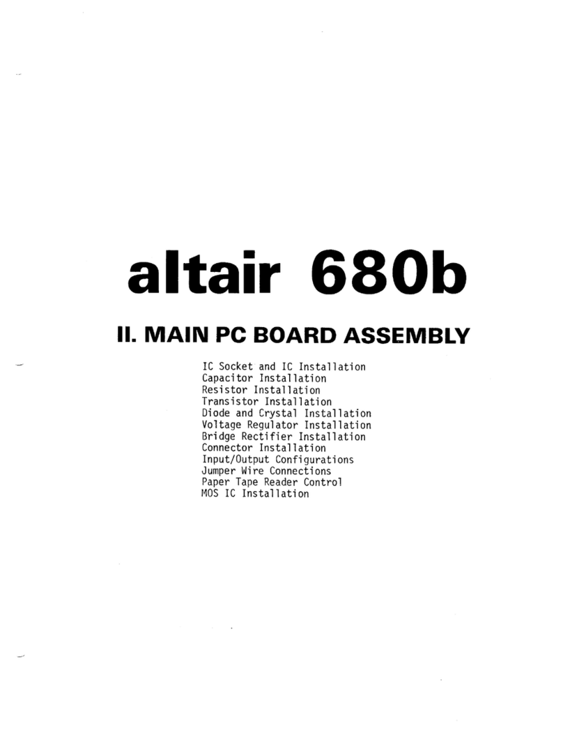 MITS altair 680b User manual