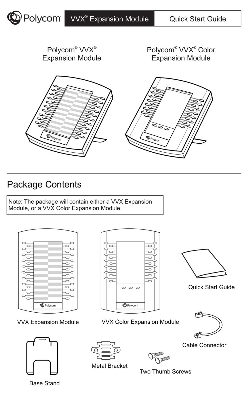 Polycom VVX Expansion Module User manual