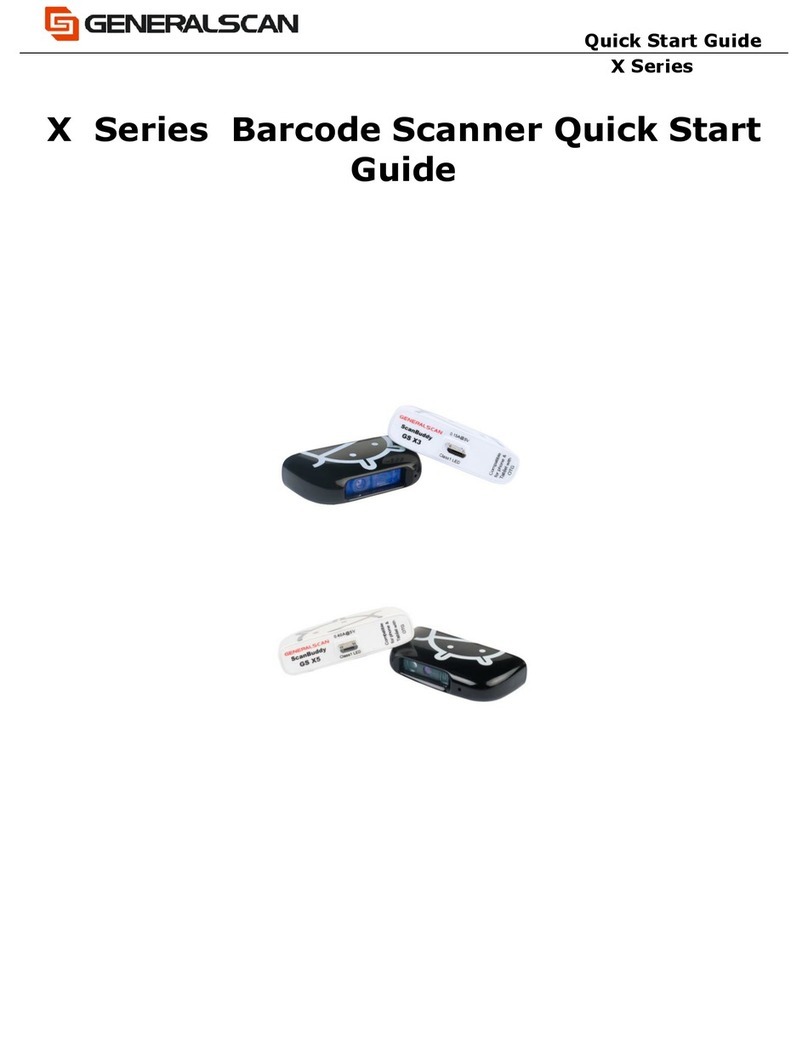 Generalscan X Series quick start guide