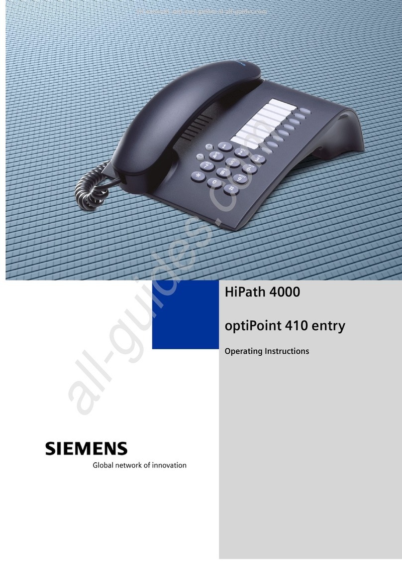 Siemens OptiPoint 410 operating instructions