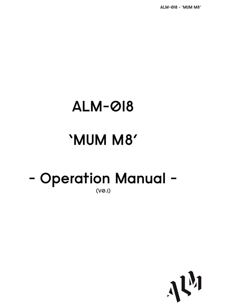 ALM MUM M8 Operation manual