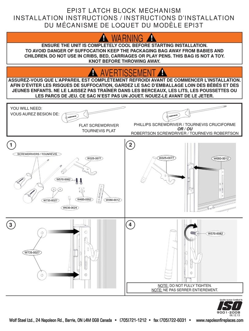 Napoleon EPI3T User manual