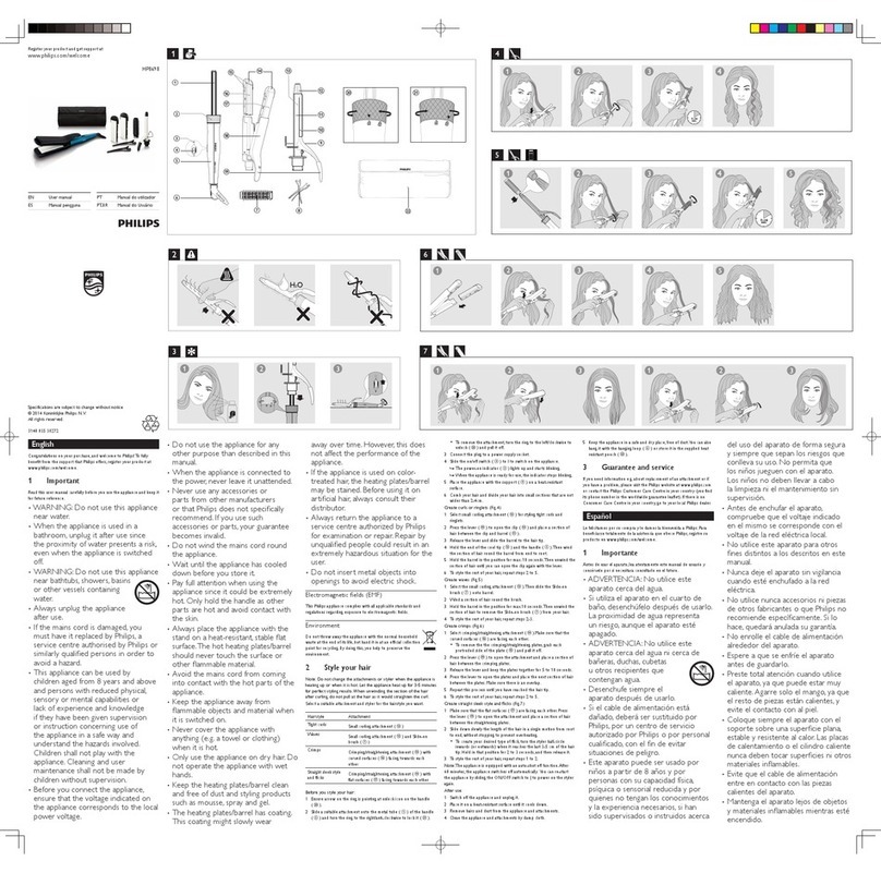 Philips HP8698 User manual Philips HP8698 User manual