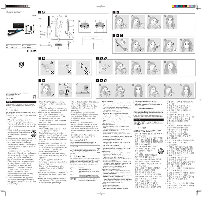 Philips HP8698 User manual