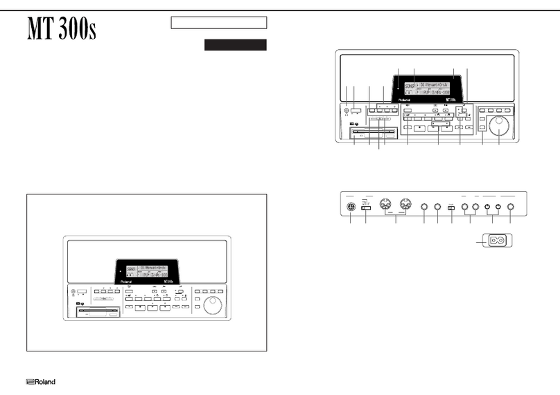 Roland MT 300s Service notes