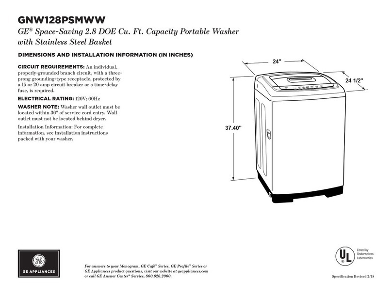 GE GNW128PSMWW Manual