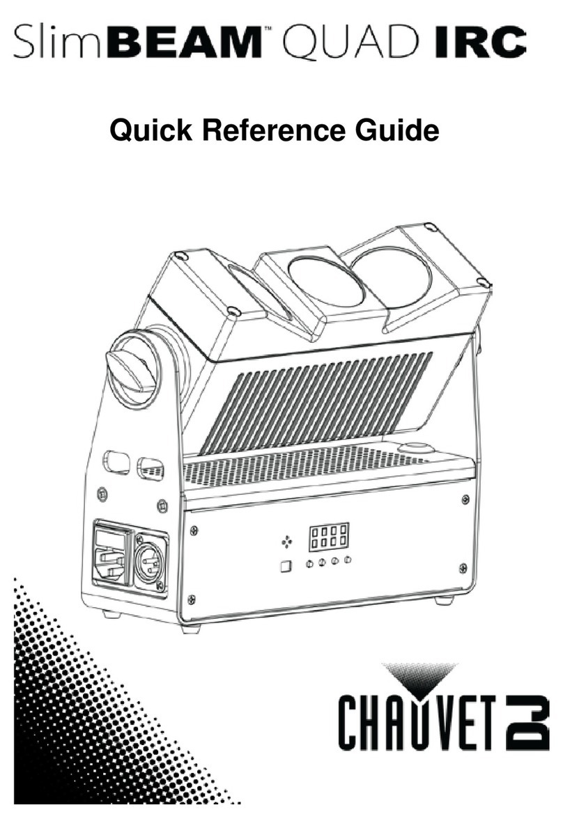 Chauvet DJ SlimBEAM QUAD IRC Quick reference guide