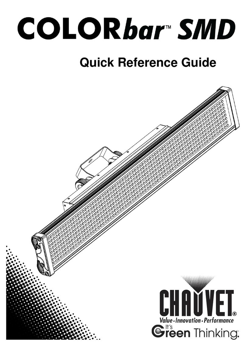 Chauvet DJ COLORbar SMD Quick reference guide