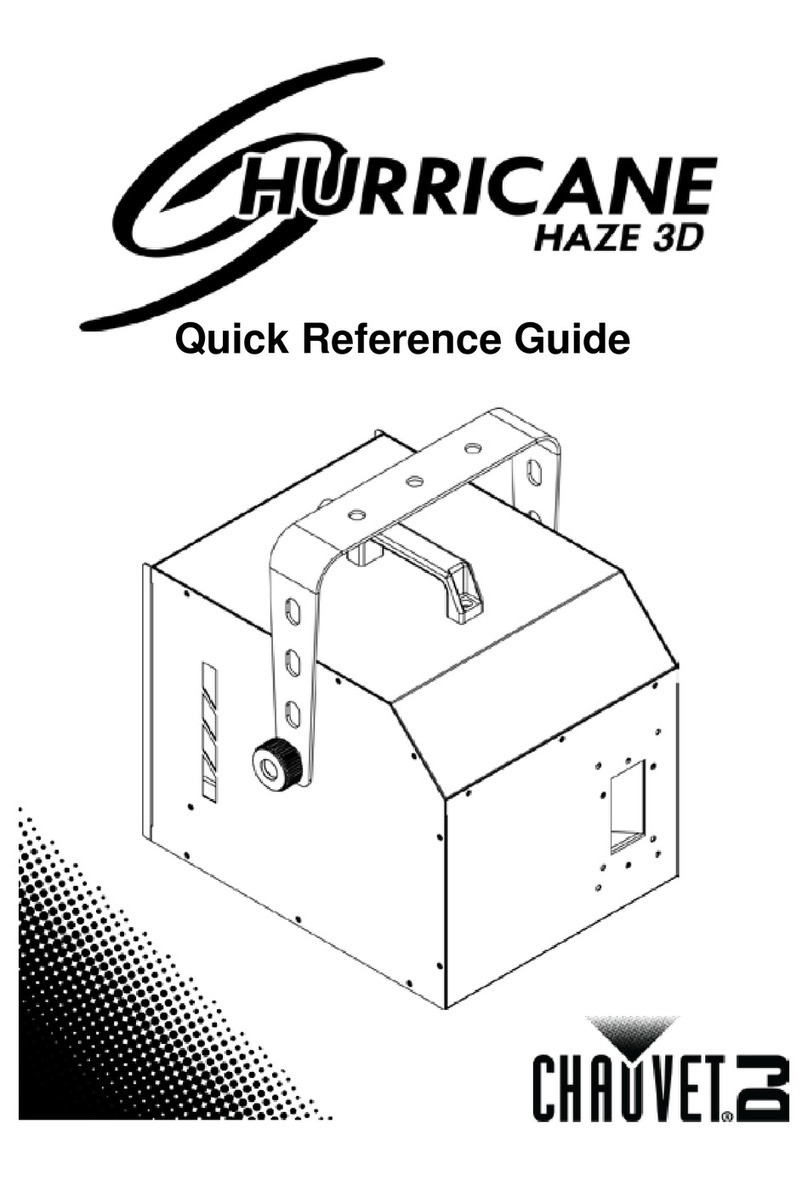 Chauvet DJ Hurricane HAZE 3D Quick reference guide