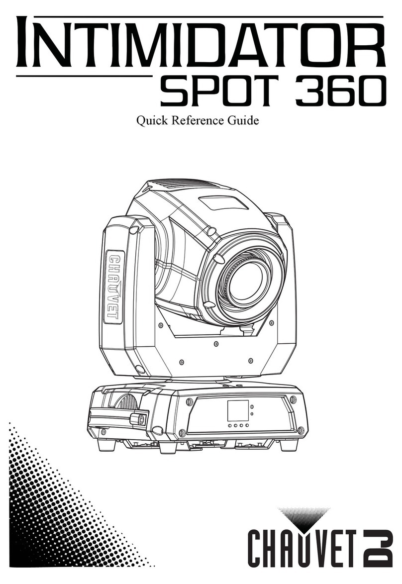 Chauvet DJ Intimidator Spot 360 Quick reference guide
