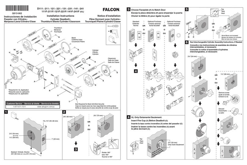 Falcon D211 installation instructions