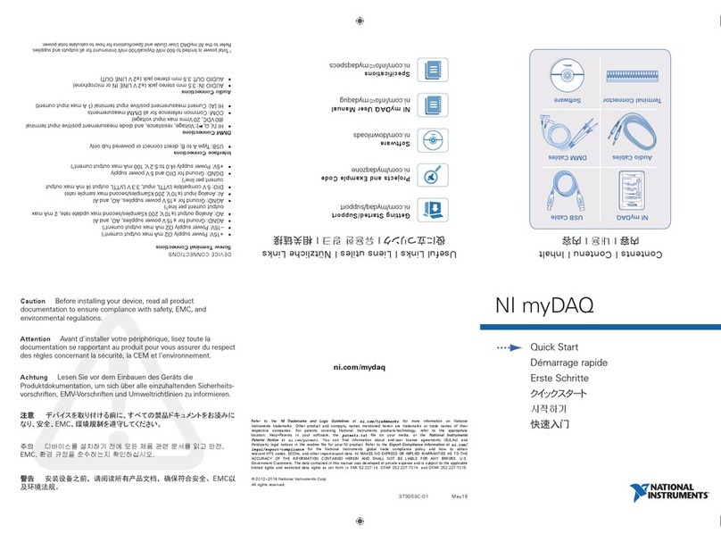 National Instruments NI myDAQ quick start