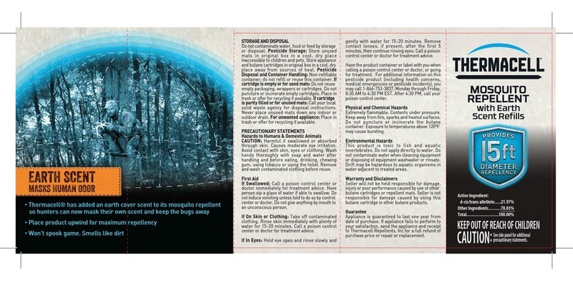 ThermaCell Earth scent Directions for use