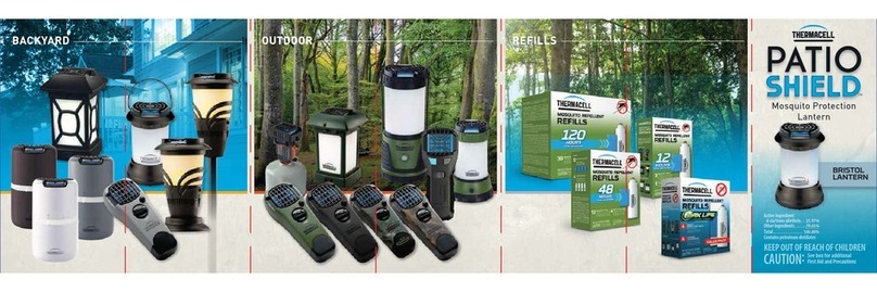 ThermaCell Patio shield Bristol Lantern Directions for use