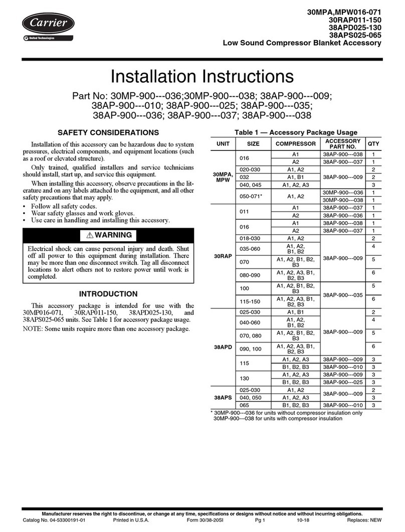 Carrier 30MP-900---036 User manual Carrier 30MP-900---036 User manual