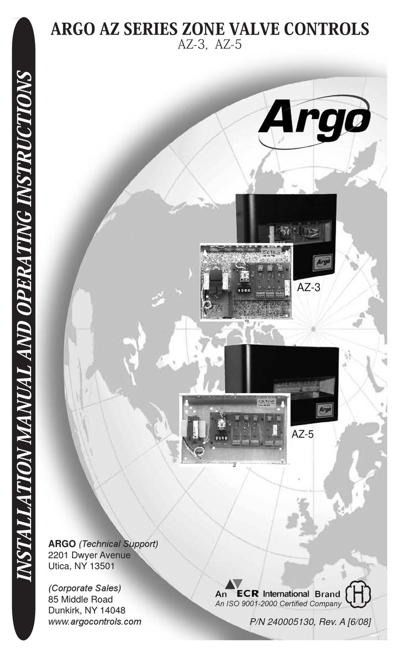 Argo AZ Series Installation manual and operating instructions