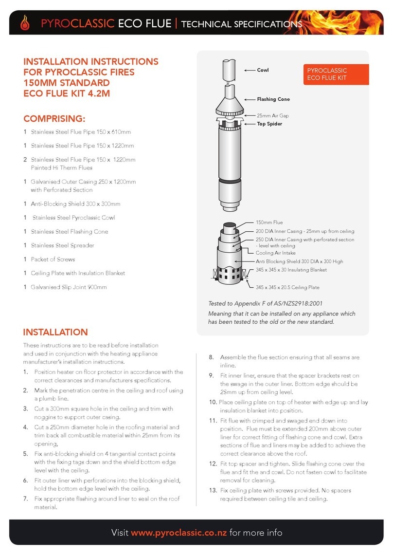Pyroclassic Fires Eco Flue installation instructions