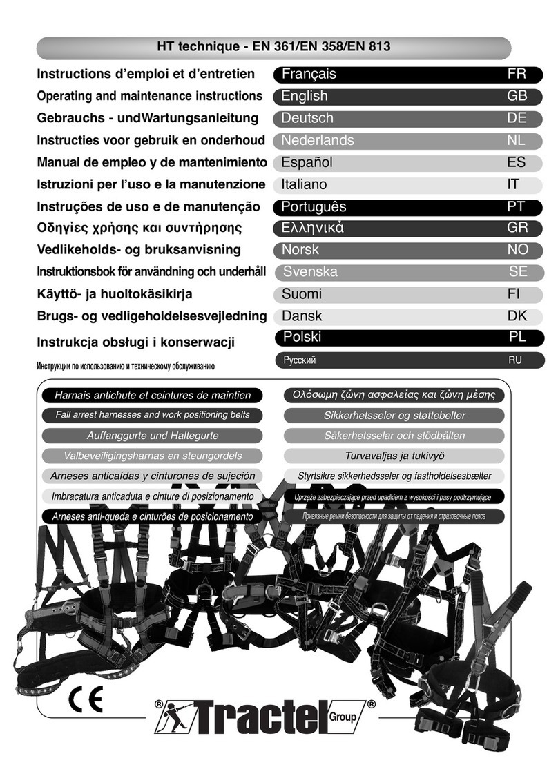Tractel EN 361 Operating and maintenance instructions