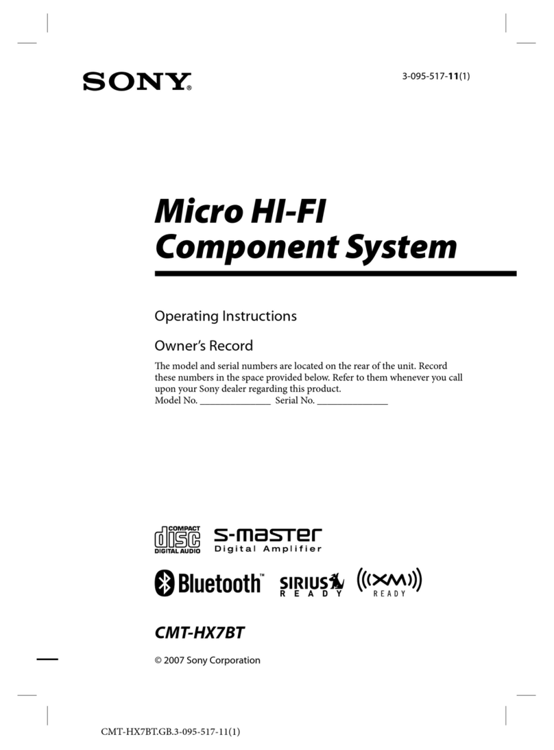 Sony CMT-HX7BT operating instructions