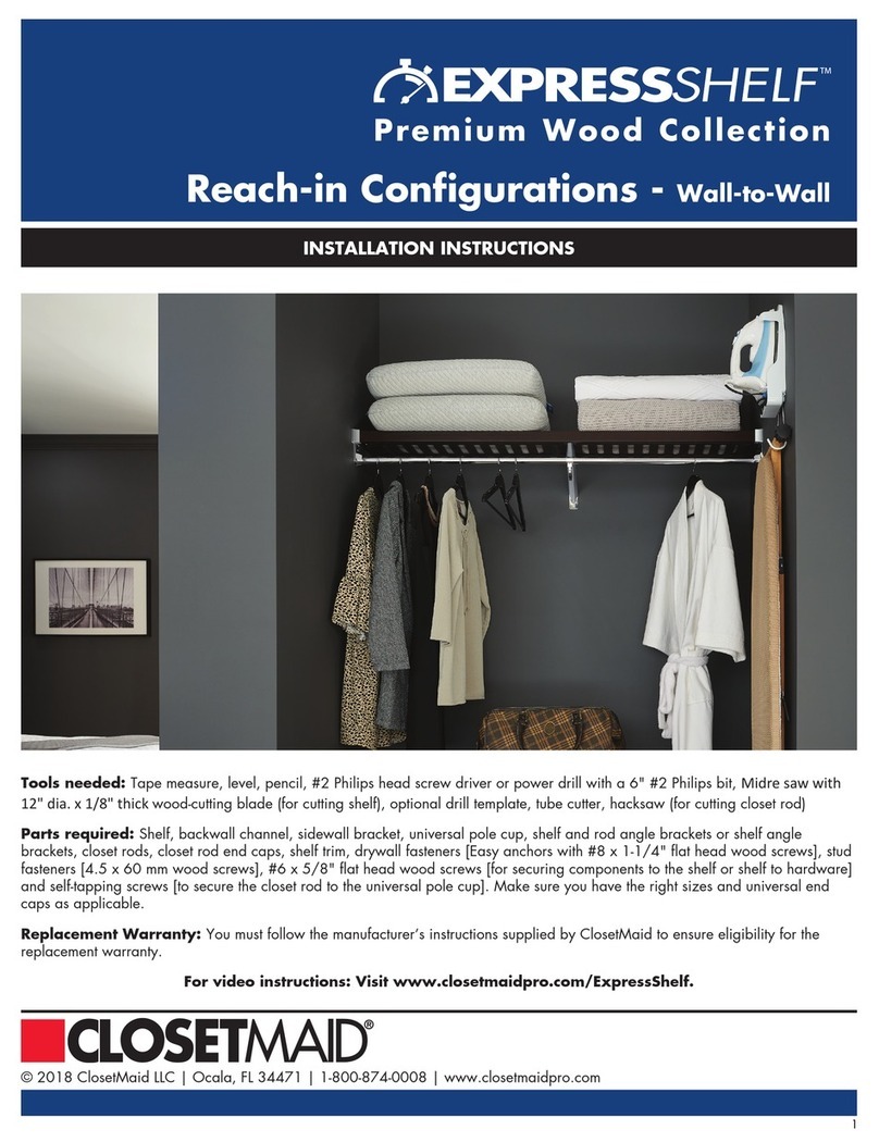 Closet Maid ExpressShelf installation instructions Closet Maid ExpressShelf installation instructions