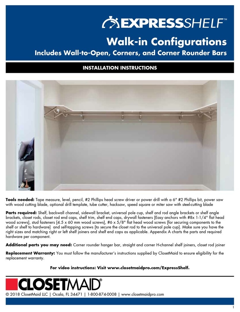 Closet Maid ExpressShelf User manual