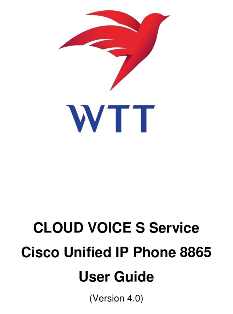 WTT CLOUD VOICE S Service Cisco Unified IP Phone... user guide