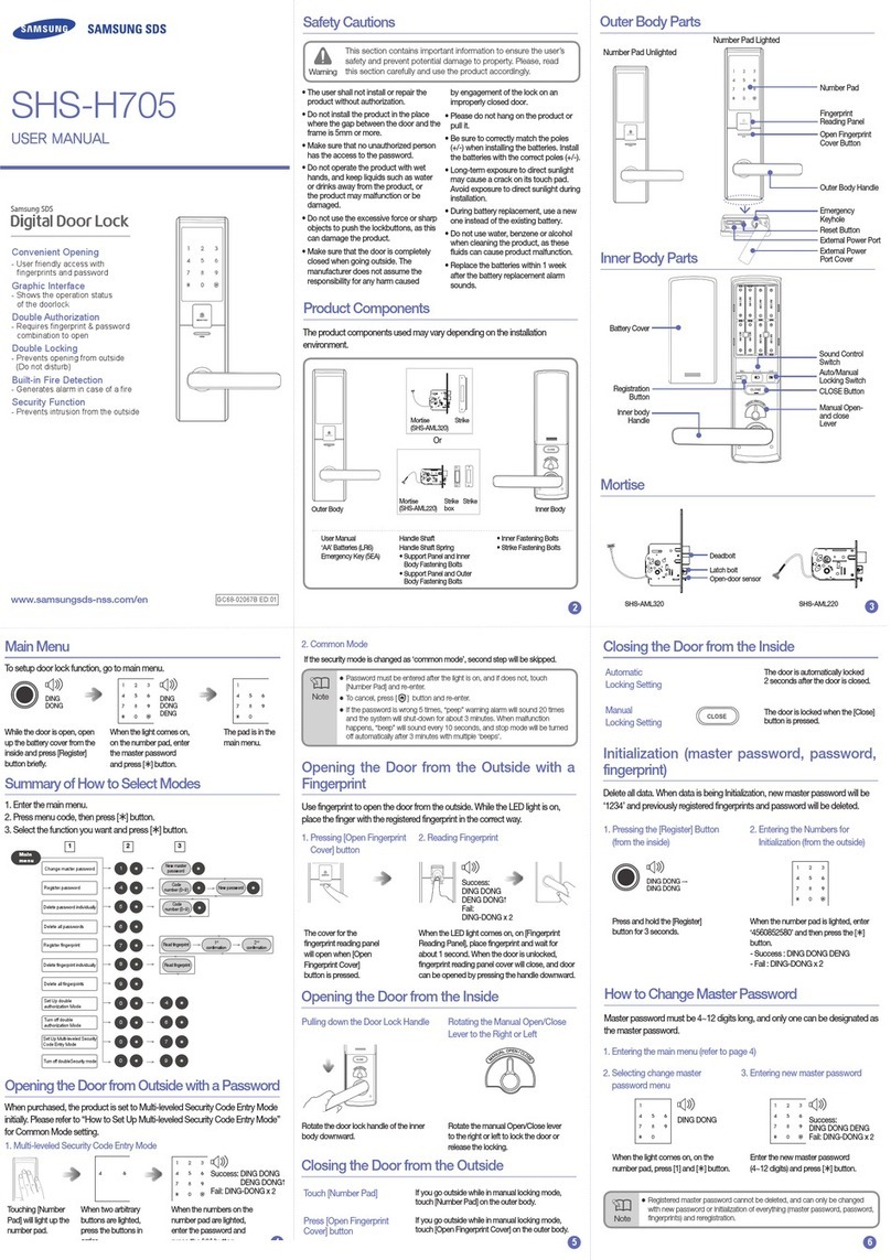 Samsung SDS SHS-H705 user manual