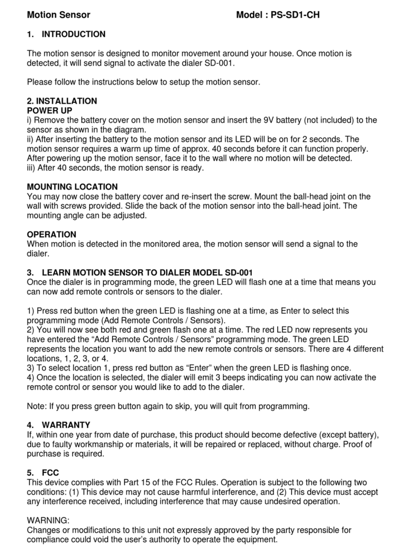 SkyLink PS-SD1-CH manual