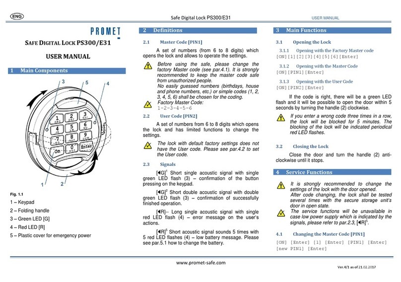 Promet PS300/E31 User manual