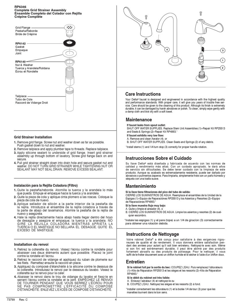 Delta 3579LF-WFHDF Series User manual