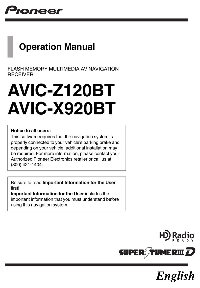 Pioneer AVIC-Z120BT Operation manual