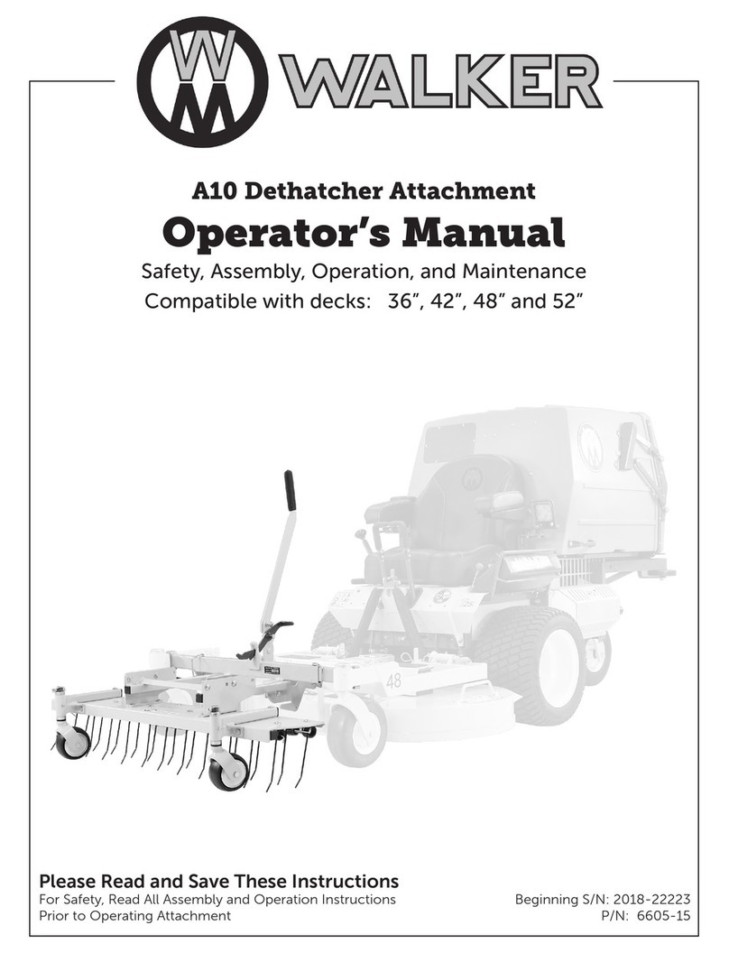 Walker A10 Operator's manual Walker A10 Operator's manual