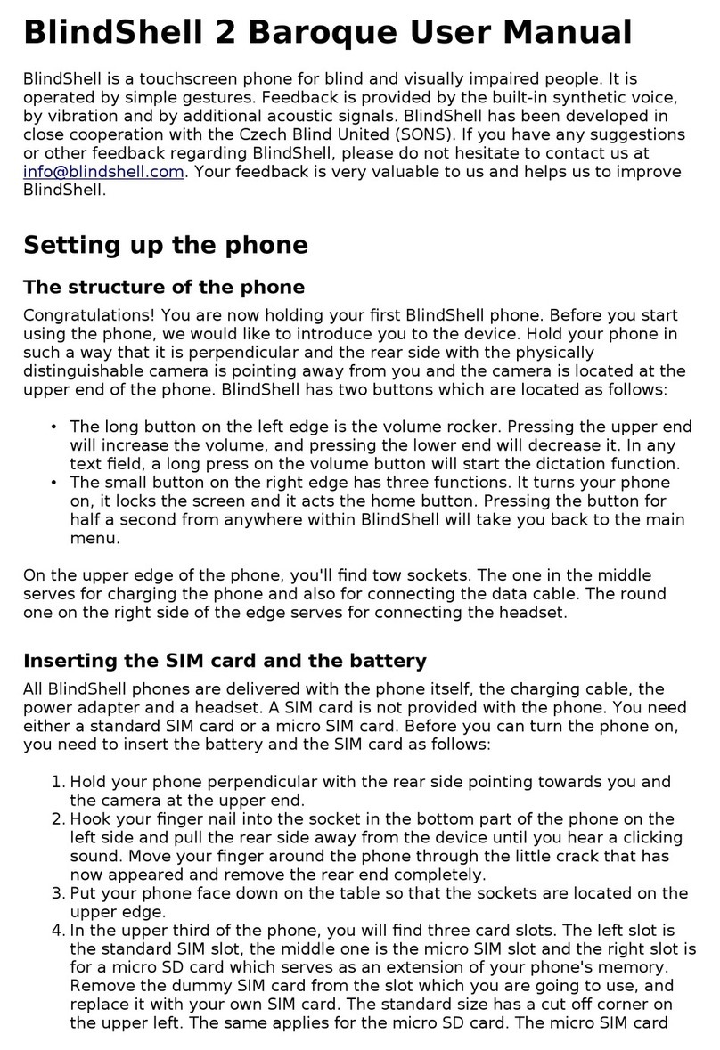 BlindShell 2 Baroque User manual