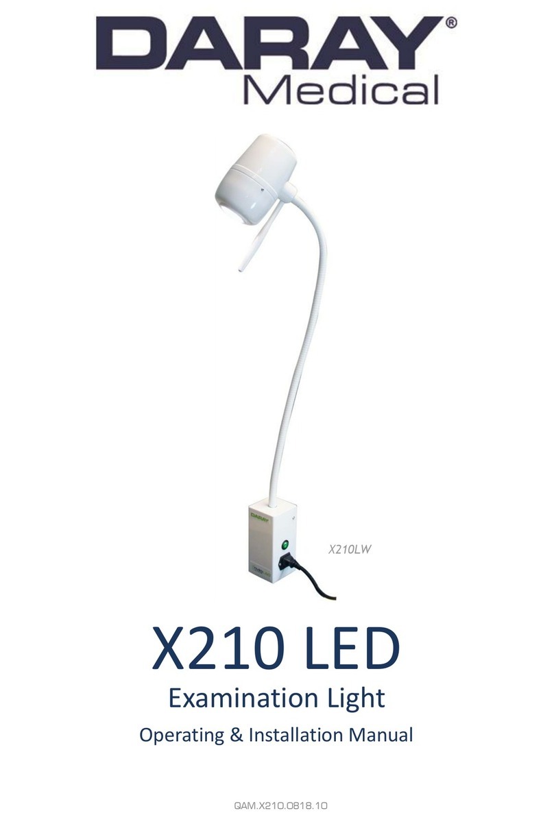 DARAY X210 LED Operating & installation manual