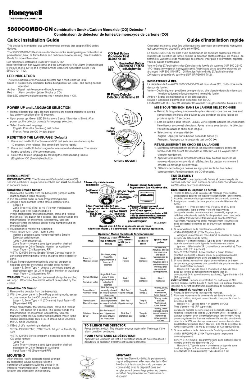 Honeywell 5800COMBO-CN installation guide